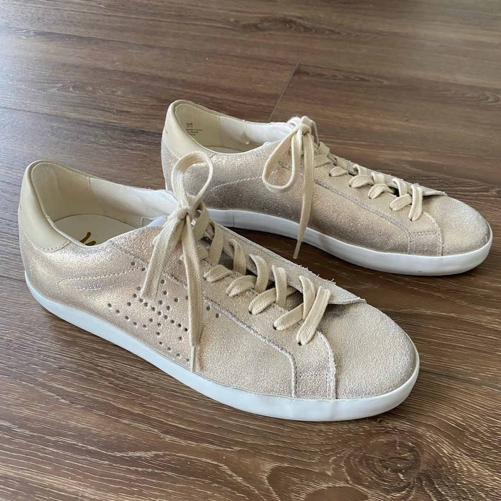 Vionic Gold Shimmer Sneakers